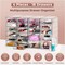 Sorbus 22 Drawers Acrylic Organizer for Makeup, Organization and Storage, Art Supplies, Jewelry, Stationary - 4 Pcs Clear Stackable Storage Drawers